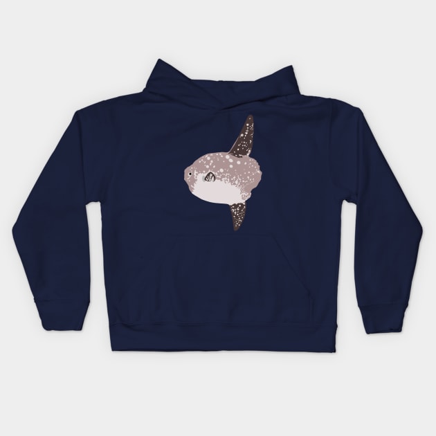 Ocean Sunfish Kids Hoodie by stargatedalek